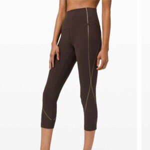 VGC Lululemon Align High-Rise Crop 21" *Gold - French Press - Size 12